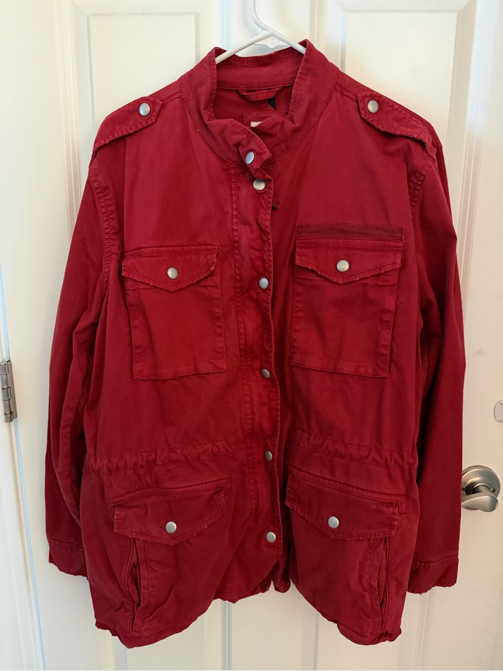 Women's XL Gap Red Utility Field Jacket
